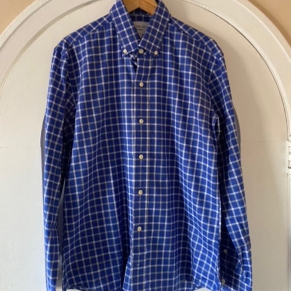 Windowpane dress shirt